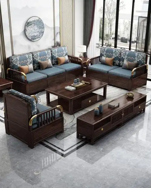 官帽设计新中式沙发清雅灵动耐人寻味