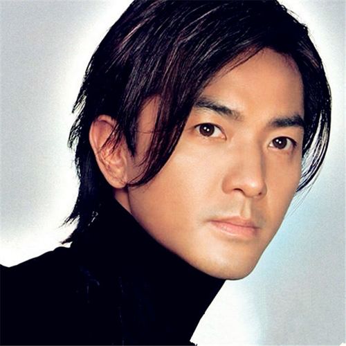 郑伊健同款假发中分刘海时尚非主流个性男士中长发cos表演全头套