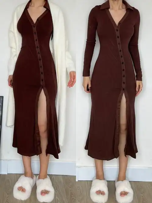 163110梨形身材秋冬也要穿的包臀裙