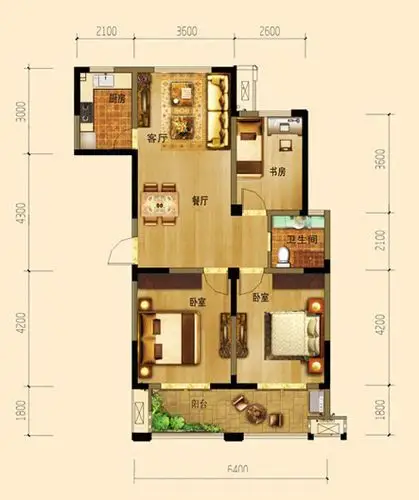80平米怎么装修80平米三室一厅平面图