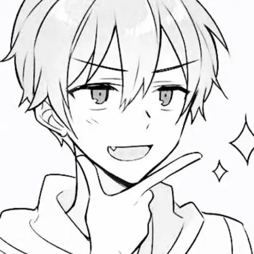 精选漫头男生黑白动漫头像