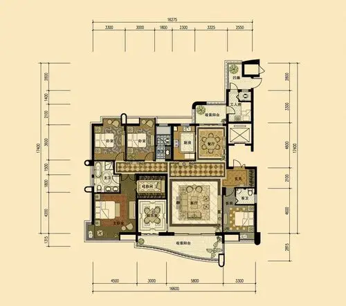 4室2厅2卫177.00㎡