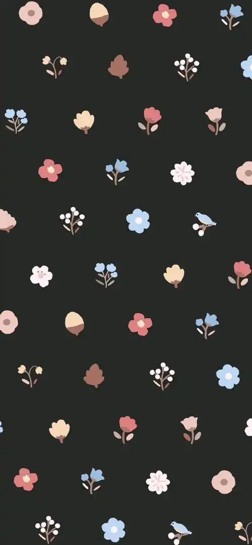 小清新碎花纹理平铺手机壁纸