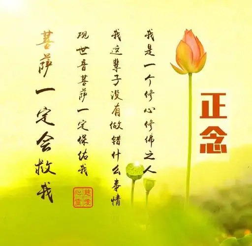 要有正念---我是一个修心修佛之人,我这辈子没有做错什么事情,观世音