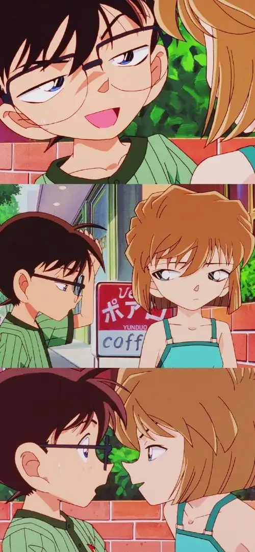 名侦探柯南三格拼接手机壁纸_动漫_手机壁纸下载_美桌网