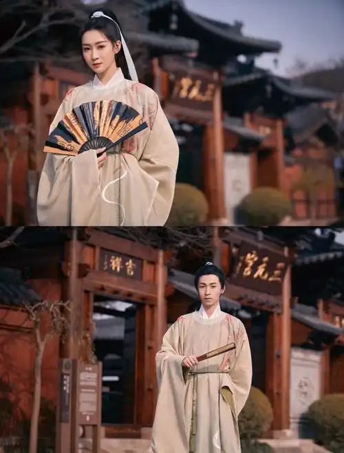 【古风汉服情侣写真】 女扮男装