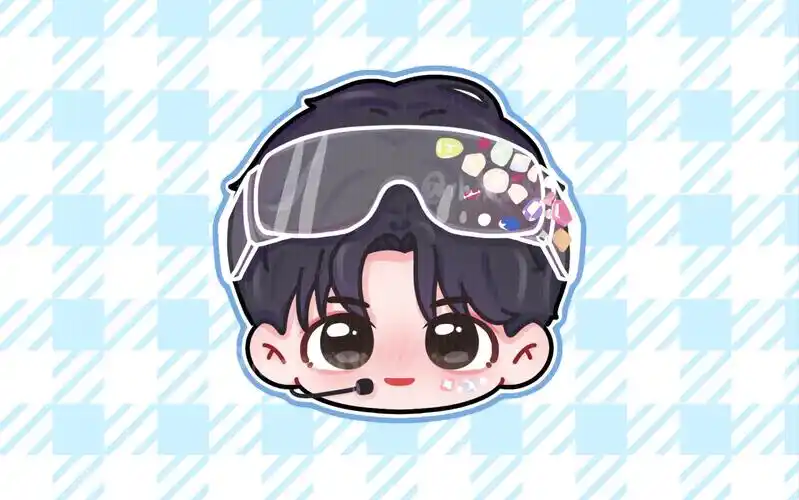 「绘画过程」q版大头客单展示 |刘耀文