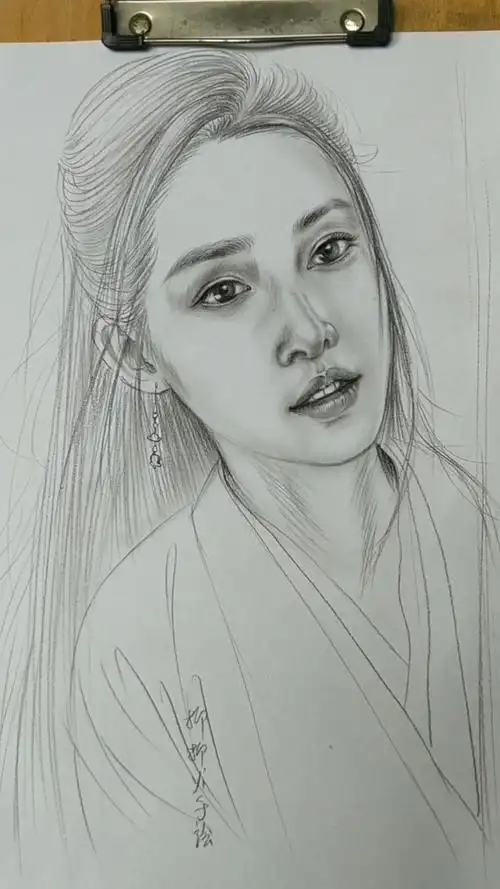 李沁#正在画美女,认出是谁?喜欢她吗?