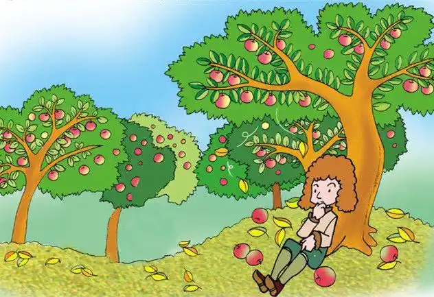 一天傍晚,学习了一天的牛顿感到有些疲倦,他想休息一下,于是,信步来到