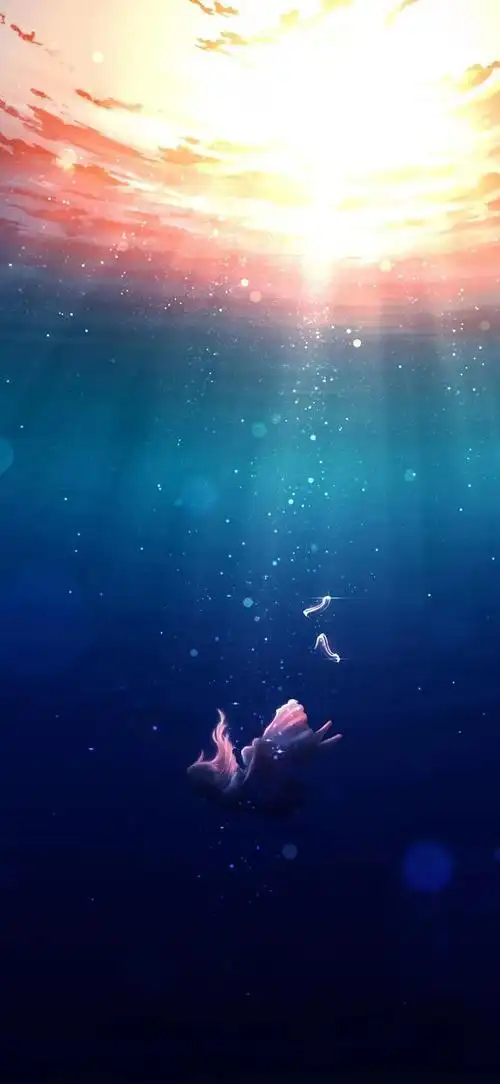 蓝色治愈系无水印手机壁纸_网易订阅