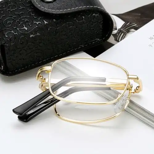 折叠老花镜智能变焦远近两用双光老人眼镜时尚老花镜