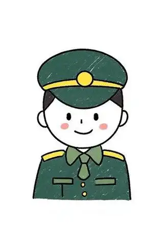 🎖️军人简笔画,儿童轻松学!🌟