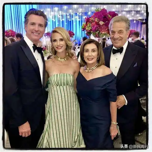 保罗·佩洛西的哥哥罗纳德和前妻贝琳达(现任加州州长加文·纽森的