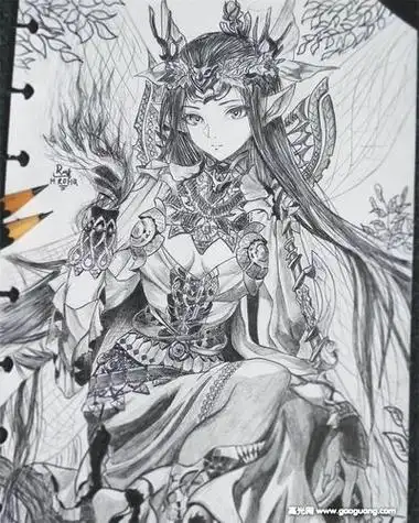 动漫人物手绘铅笔画动漫人物手绘铅笔画简单