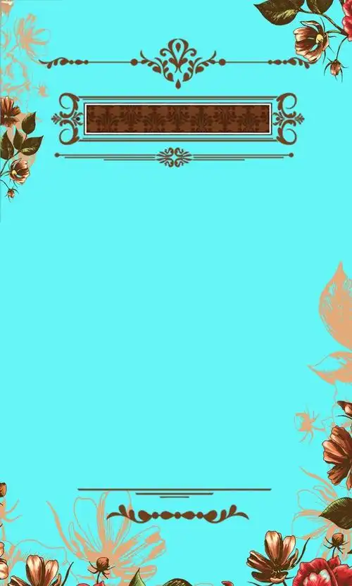 花朵欧式边框图案封面背景背景素材免费下载(图片编号:8942755)-六图
