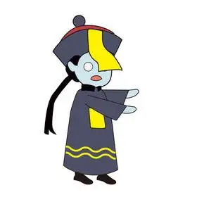 中元节鬼节卡通小僵尸跳跃动图gif