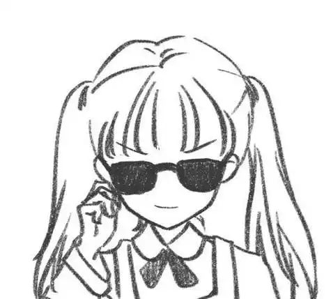 future酷酷的简笔画黑白少女壁纸锁屏皮肤文字 每个人都可以成为cool