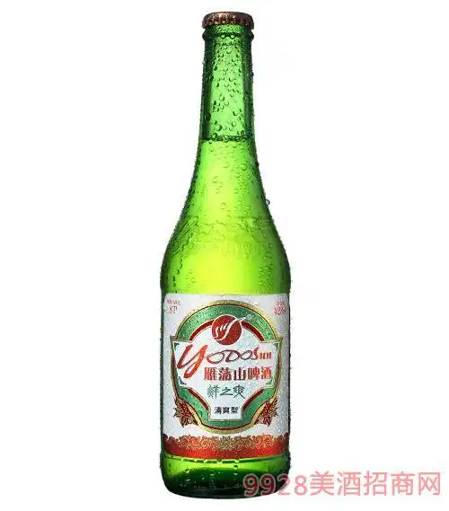 雁荡山啤酒鲜之爽瓶装428ml