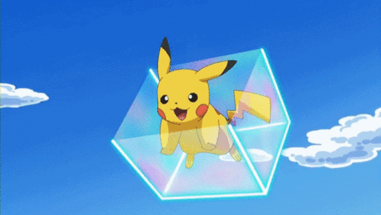 皮卡丘神奇宝贝飞萌萌哒精灵宝可梦gif动图_动态图_表情包下载_soogif