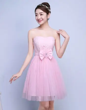 梵藜(fanli)2018新款显瘦韩版伴娘礼服香槟色伴娘服短款姐妹裙小礼服