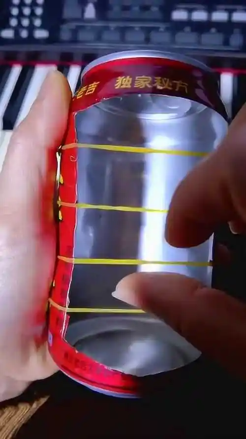 教你制作一个超简单乐器,家里不用的易拉罐被丢,简单好学!