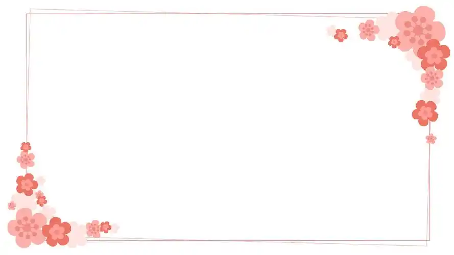 简约纯净花边线条边框高清背景5张