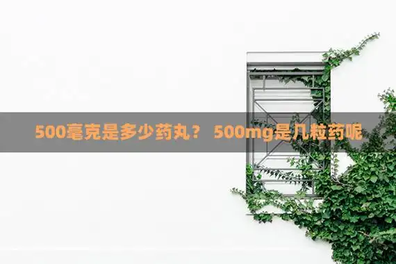 500毫克是多少药丸? 500mg是几粒药呢