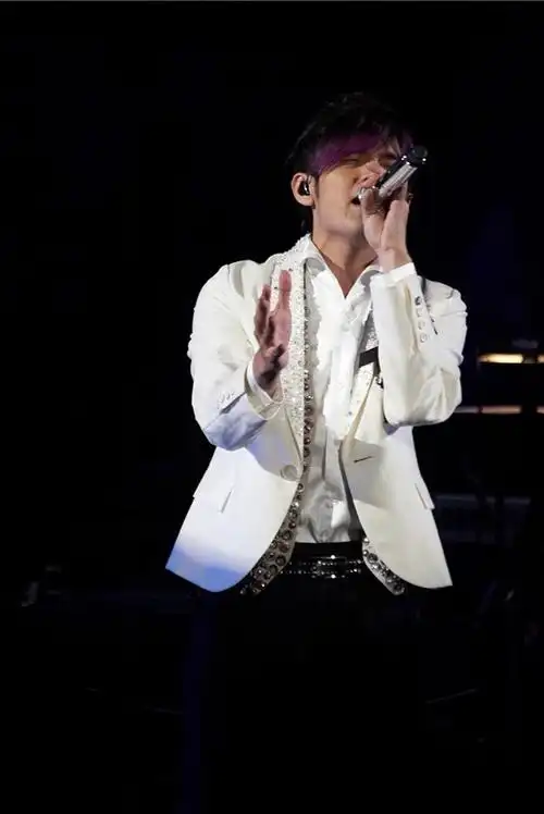 周杰伦经典造型紫毛伦