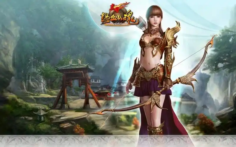 三国网游赤壁柳岩代言桌面壁纸第12张