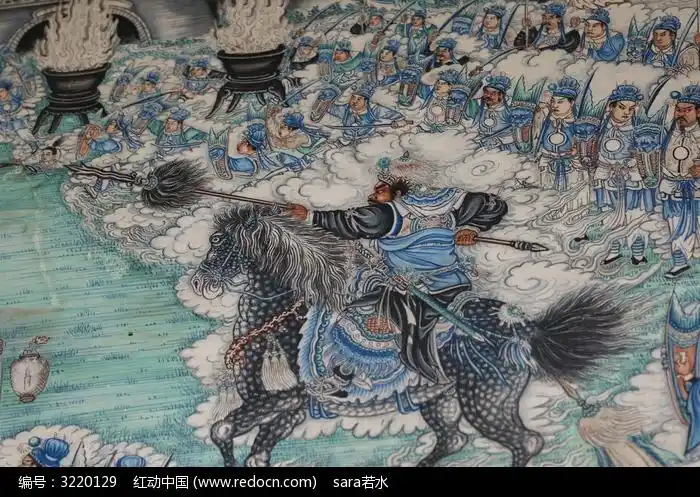 神将打仗骑马的神仙祥云天兵天将