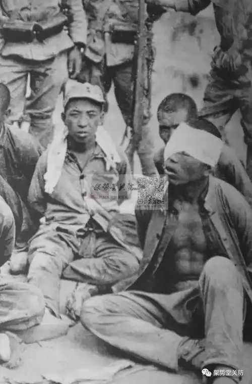 连阳标统虎入囚笼威尚在抗战被俘的中国士兵