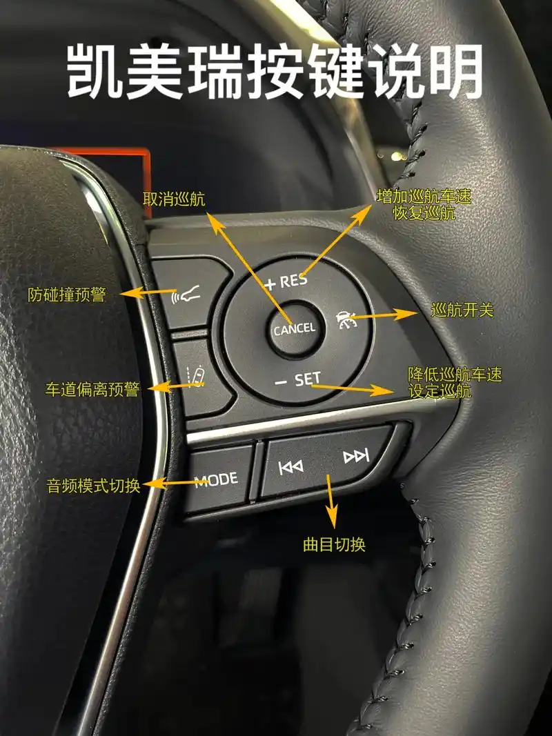 广汽丰田凯美瑞按键功能图解来啦.超详细,值得收藏#凯美瑞 # - 抖音