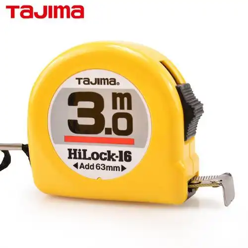 田岛卷尺l1630高精度钢卷尺日本田岛卷尺3米钢卷尺16mm3m宽公制双面