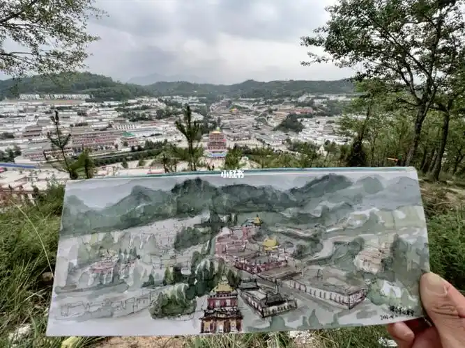 畫畫 #在路上  #诵经  #塔尔寺  #西宁塔尔寺  #速写  #速写人物