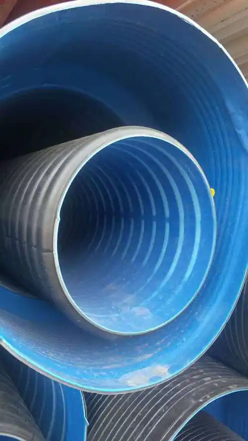 hdpe双壁波纹管 大口径地埋式排雨管市政排污排水管 pe双壁波纹管