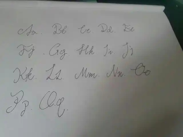 求这种英语潦草 26个字母分开写 谢谢