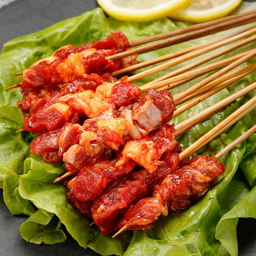 牛肉木屋烧烤食材半成品筋串新鲜手把小串20串其它牛肉类