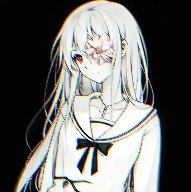 黑白头像 #悠久之翼 #二次元少女 #图片来自网络 #优质 - 抖音