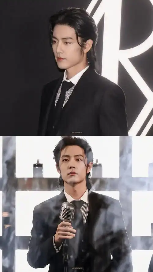 肖战 拉夫劳伦香氛##肖战长发背头