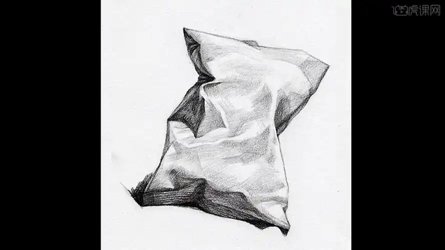 铅笔素描静物材质课塑料零食袋图文教程