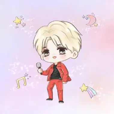 蔡徐坤q版图片头像高清好看的蔡徐坤的q版卡通头像图片