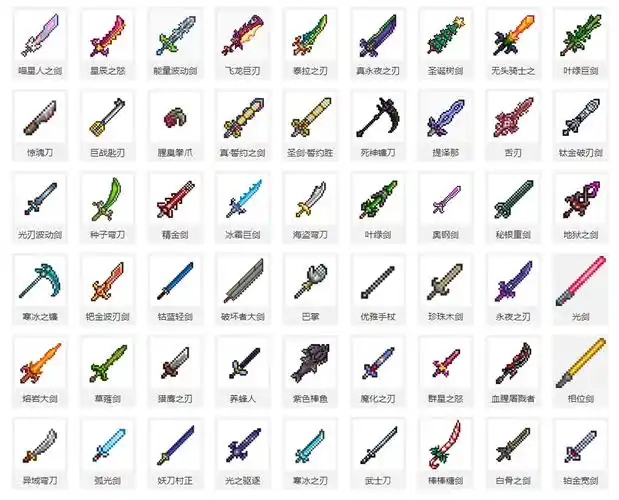 泰拉瑞亚的武器太逆天了吧一手加特林一手火焰剑怪物太惨了