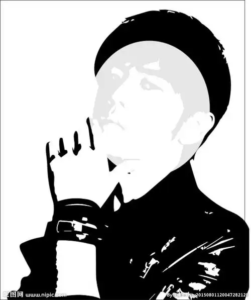 周杰伦矢量头像图片