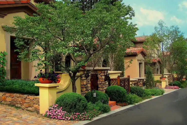 地中海风格别墅住宅区景观设计实例图文