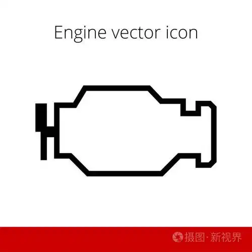 插画 标志,符号 发动机矢量图标.eps