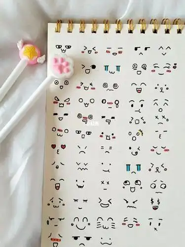 100简笔画 | 简单可爱表情包手账素材表情包简小表情简笔画 手账