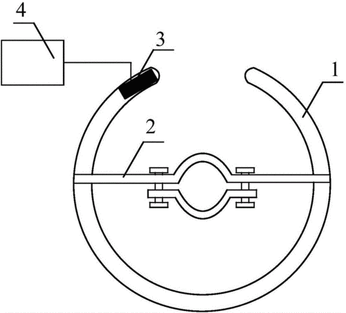 一种具有闪络检测功能的特高压输电线路均压环
