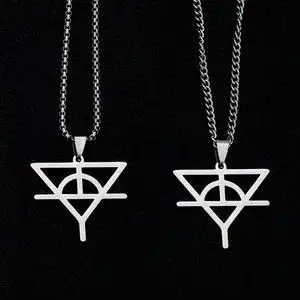 华晨宇花花火星演唱会hcy华晨宇官方周边专属logo标志钛钢项链