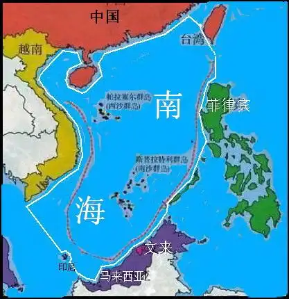 南海,与我国有关的海洋面积为230万平方公里左右,它被中国,越南