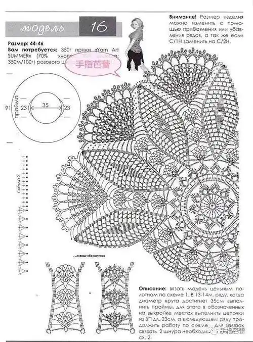 你也能钩织优雅的桌布衣 附图解